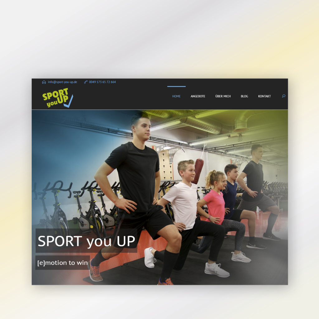 sc-grafix Homepagegestaltung www.sport-you-up.de