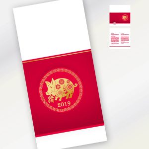 Neujahrskarten chinesisches Jahr des Erdchweins 2019
